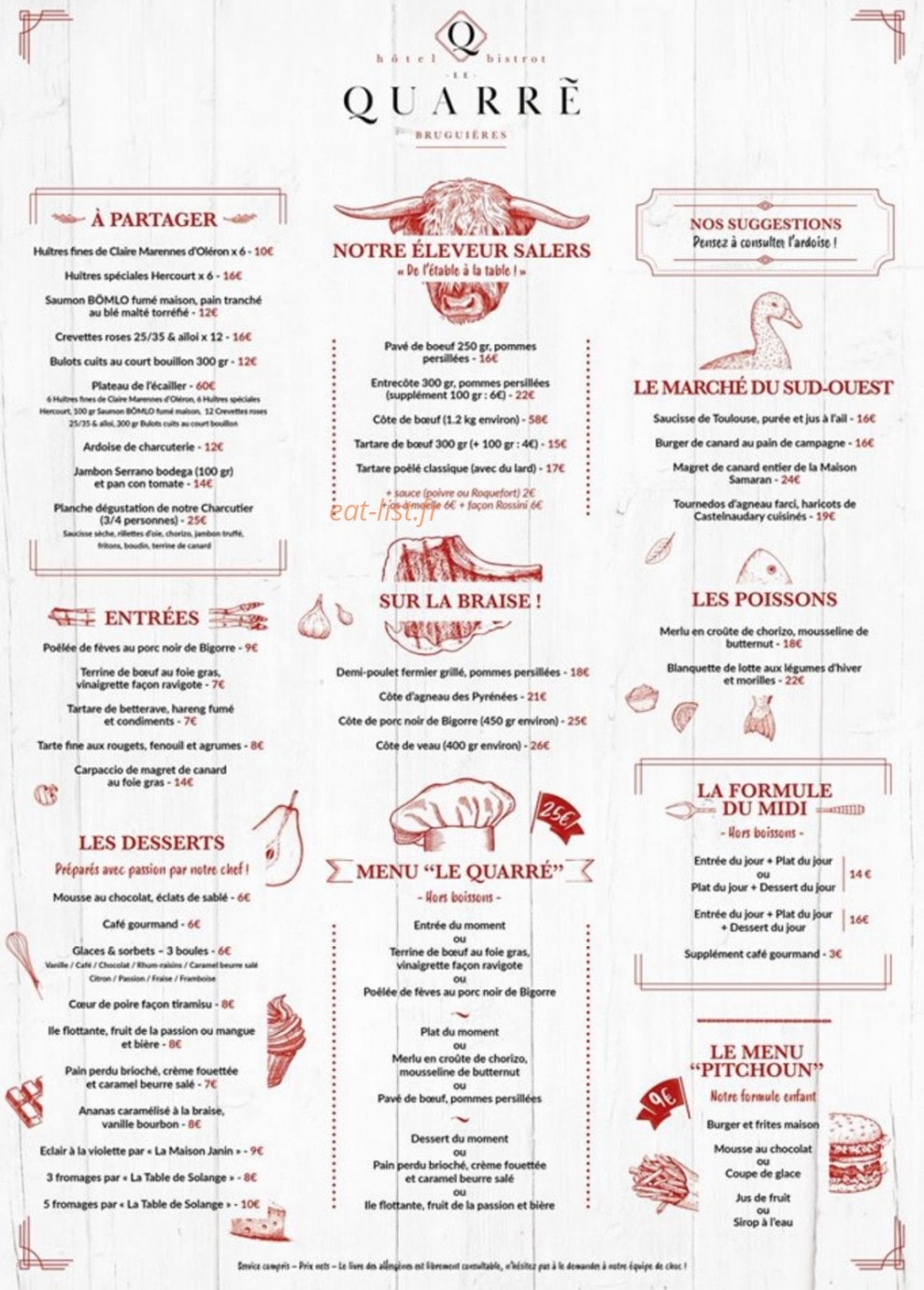 Le Quarré — carte page 1