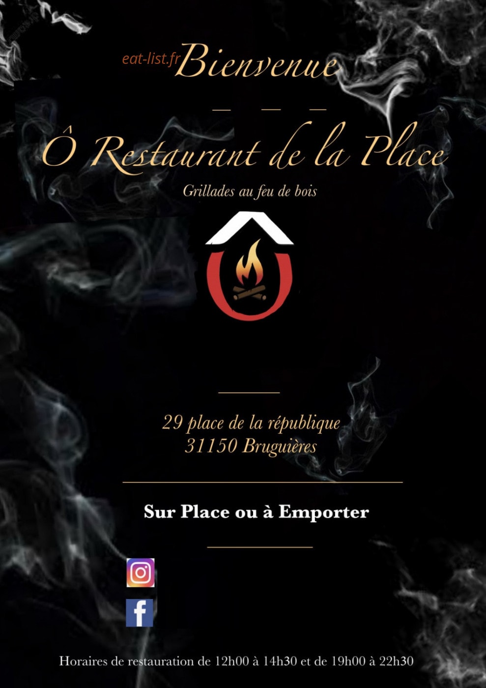 O Restaurant de la Place — carte page 1