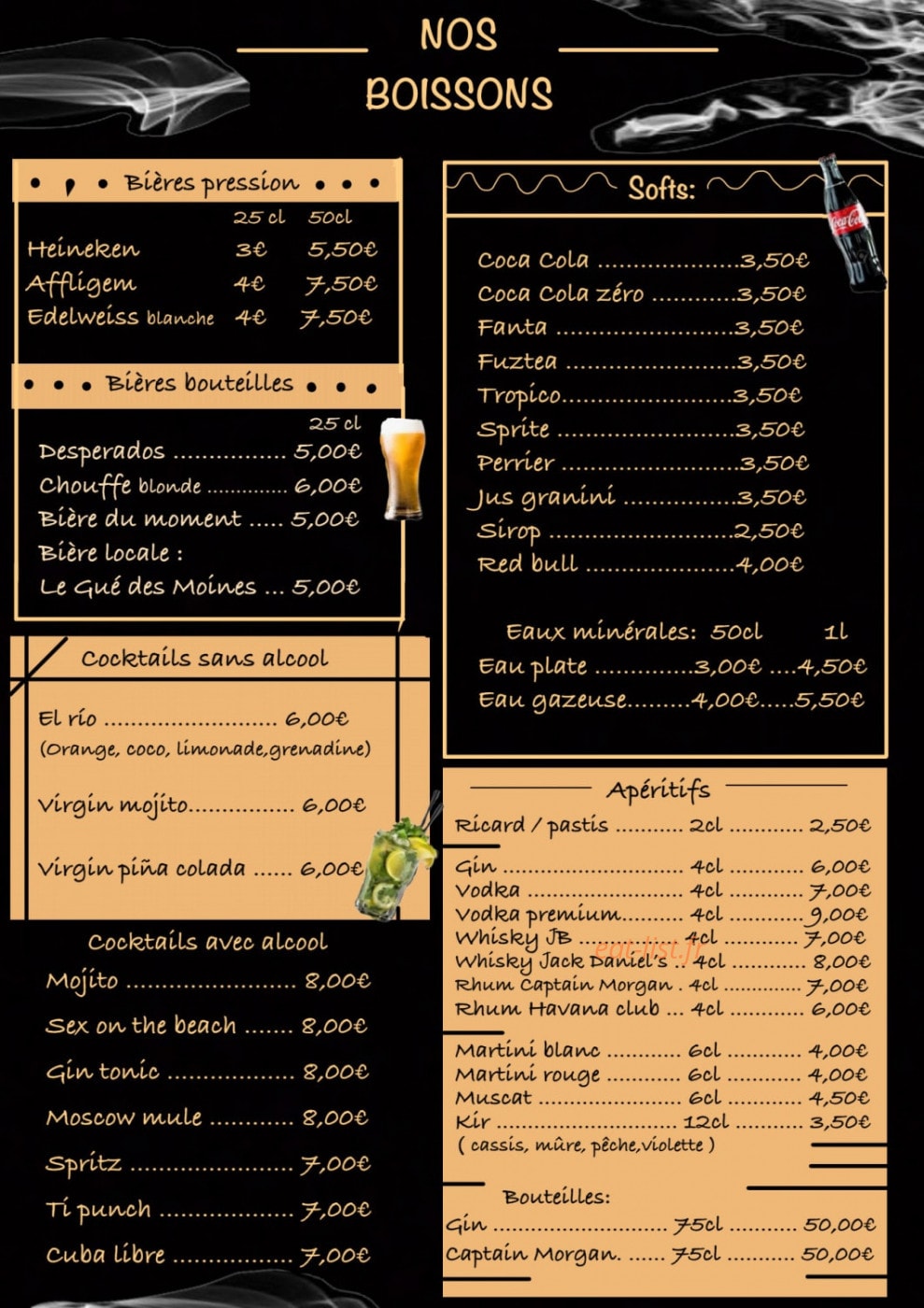 O Restaurant de la Place — carte page 7