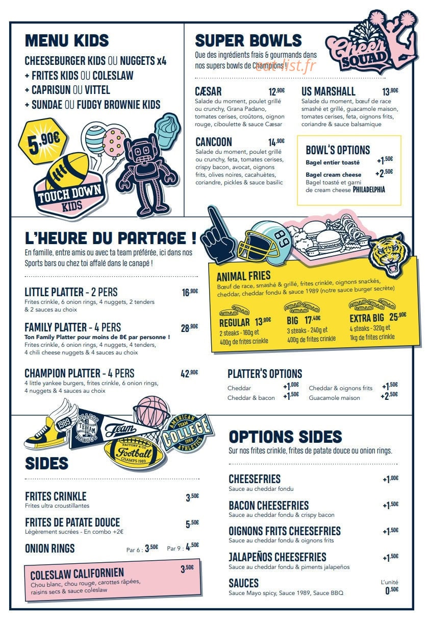 Factory & Co — carte page 3