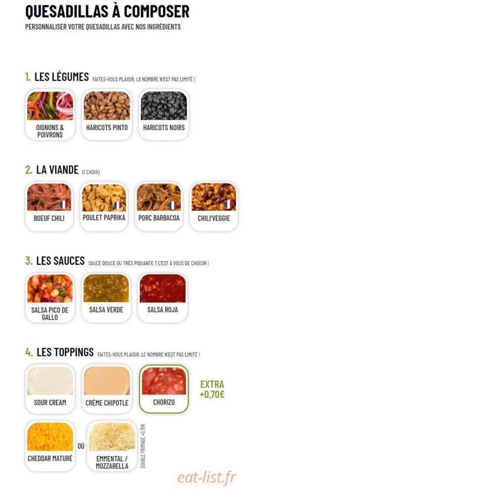 Nachos — carte page 4