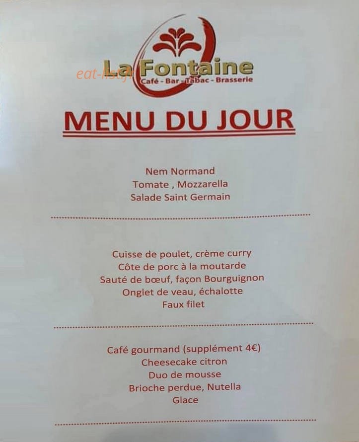 La Fontaine — carte page 1