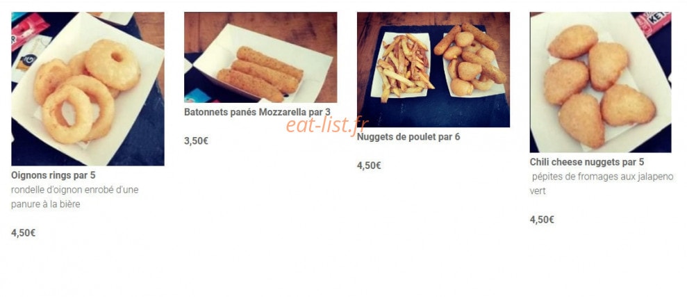 Le burger des Pyrénées — carte page 6