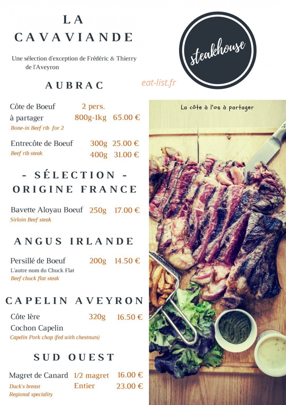 Brasserie des pins — carte page 3