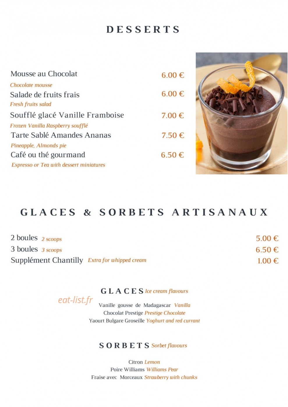 Brasserie des pins — carte page 7