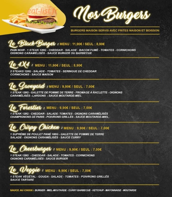 Fresh Factory — carte page 1