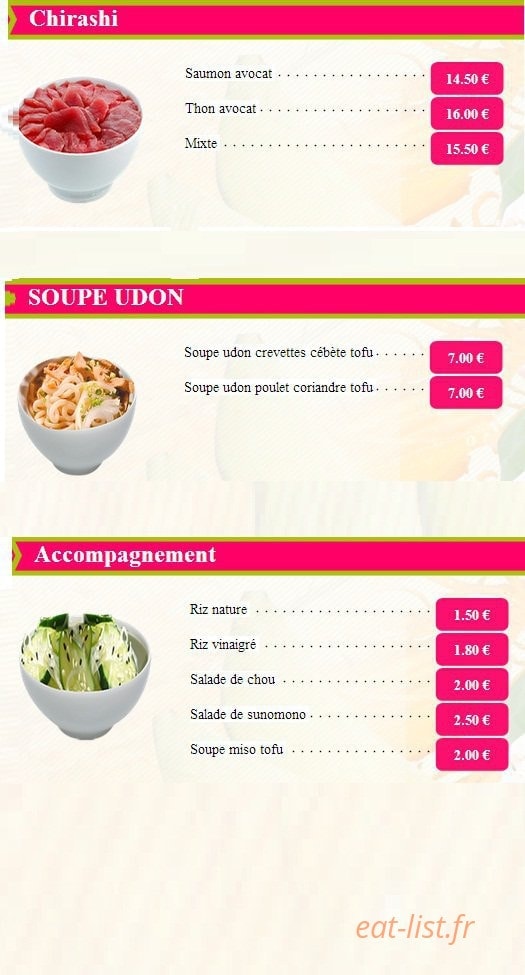 Komaki sushi — carte page 10