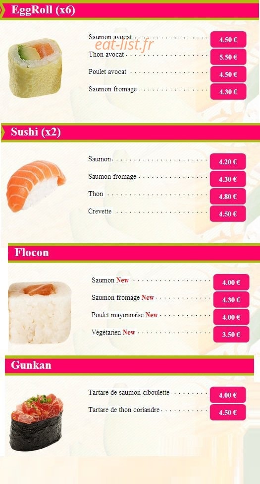 Komaki sushi — carte page 8