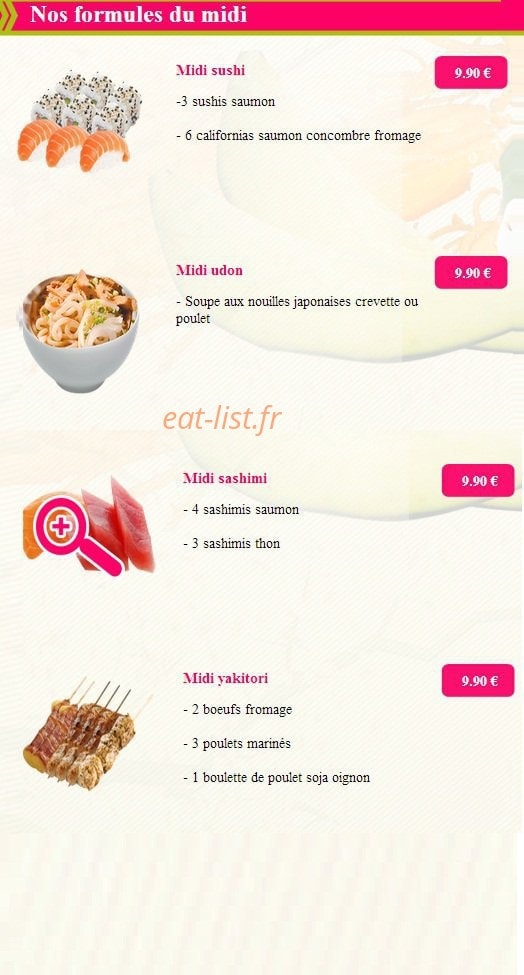Komaki sushi — carte page 5