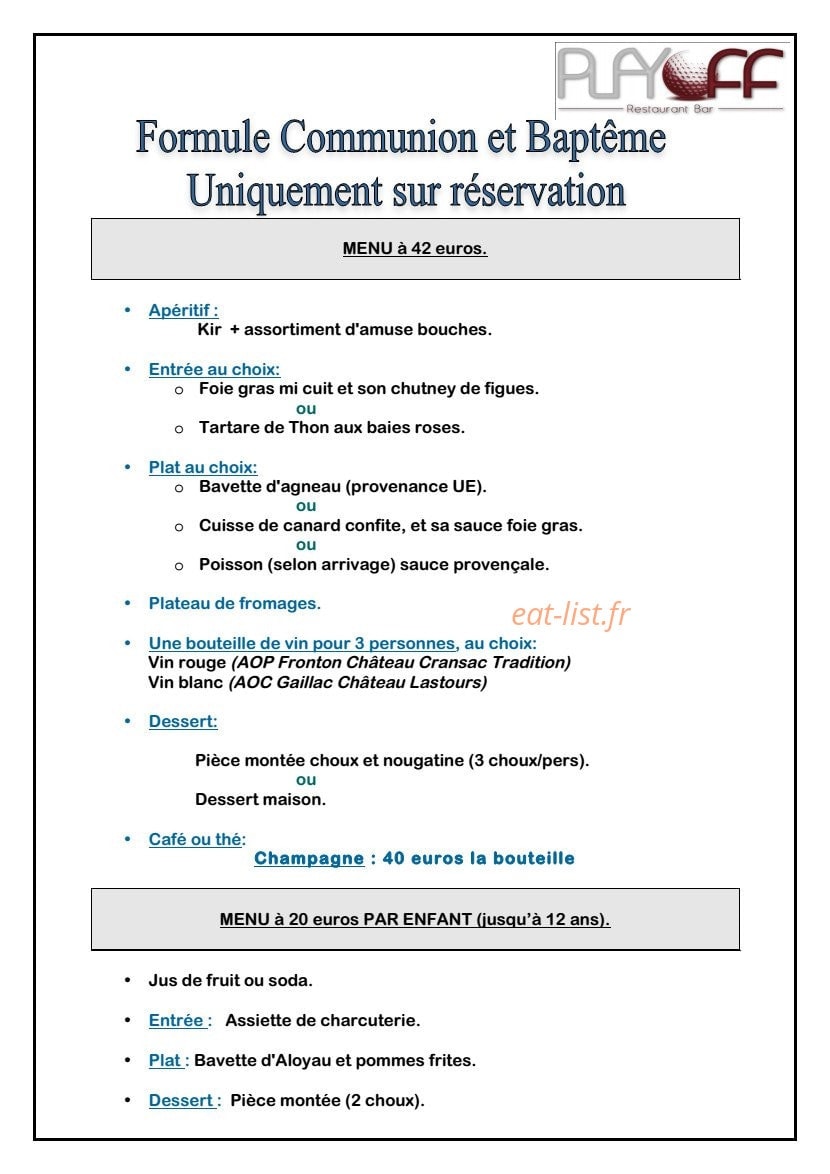 Le Play Off — carte page 4