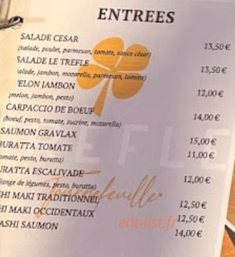 Le Trèfle Tournefeuille — carte page 2