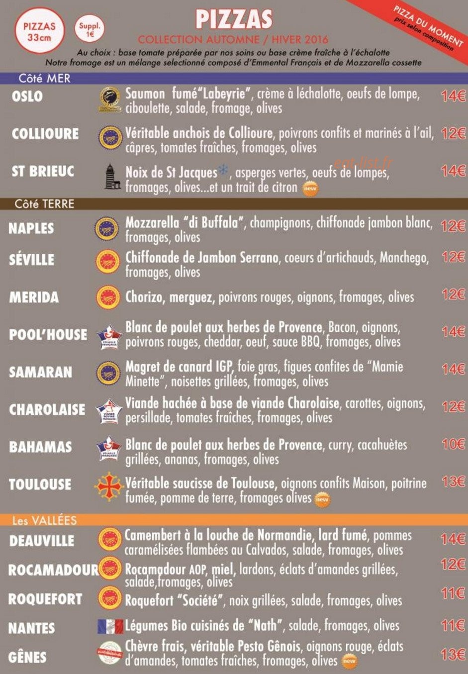 Pool'house — carte page 1