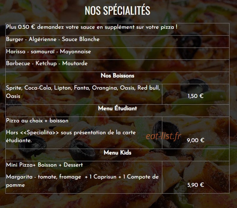 Tacos Savary — carte page 4