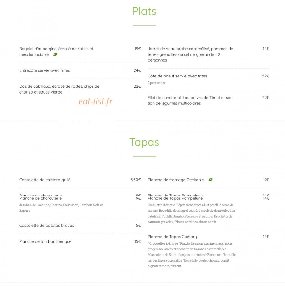 Les Jardins de Preissacb — carte page 2
