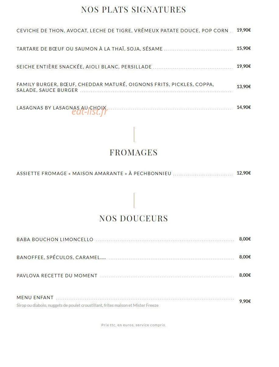 Carte et menu de Family Fourchette à Lapeyrouse Fossat — Les plats, fromages, ...