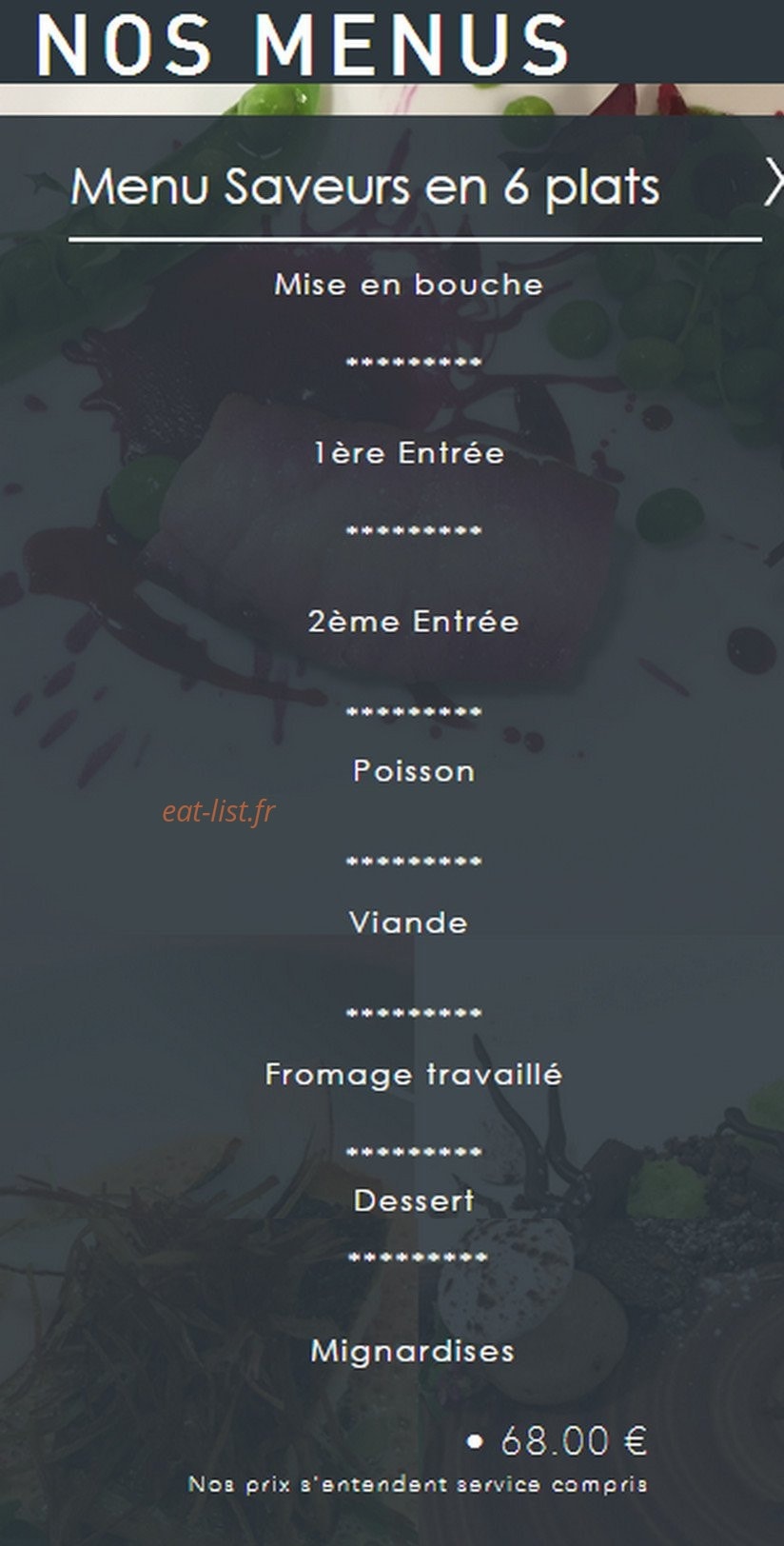 O Saveurs — carte page 5
