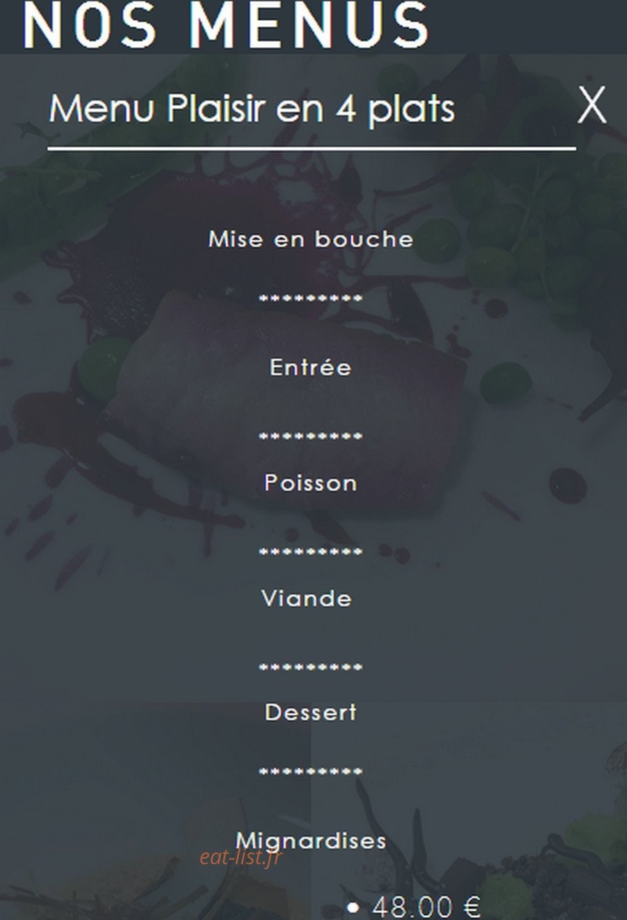O Saveurs — carte page 3