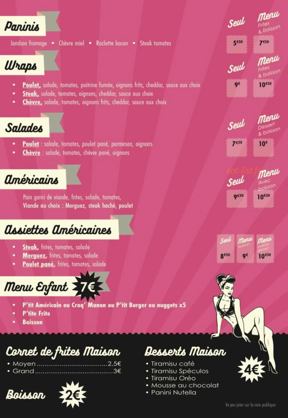 Chez Manon — carte page 2