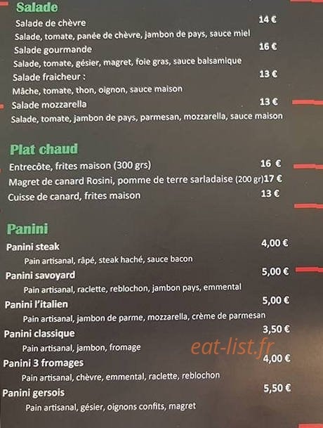La Pizzburger — carte page 3