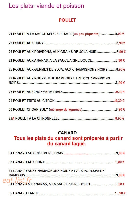 Les delices de Pekin — carte page 4