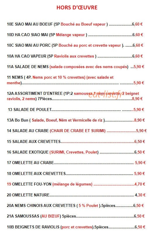 Les delices de Pekin — carte page 3
