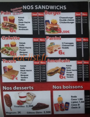 Les Quatres Saveurs — carte page 3