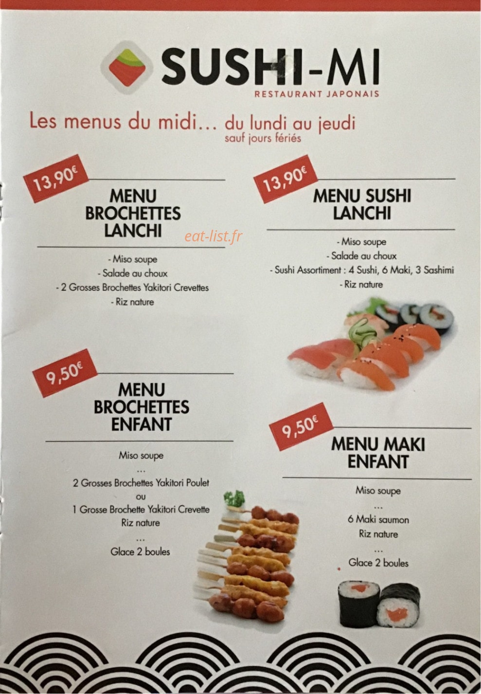 Sushi Mi — carte page 4
