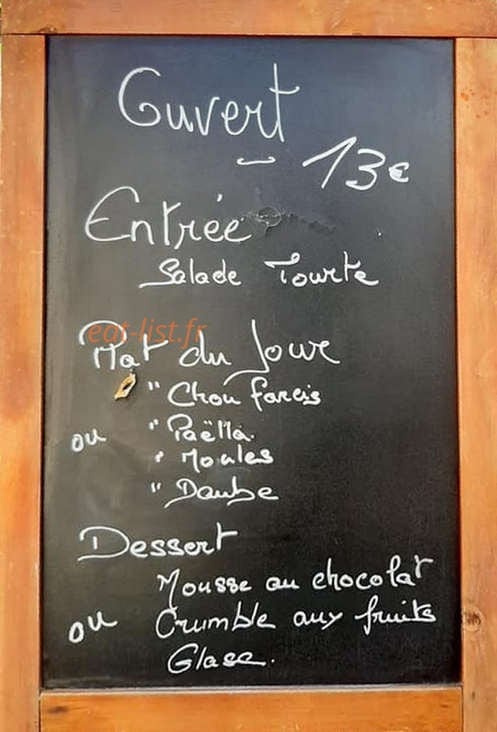 Au Coin du Feu — carte page 1