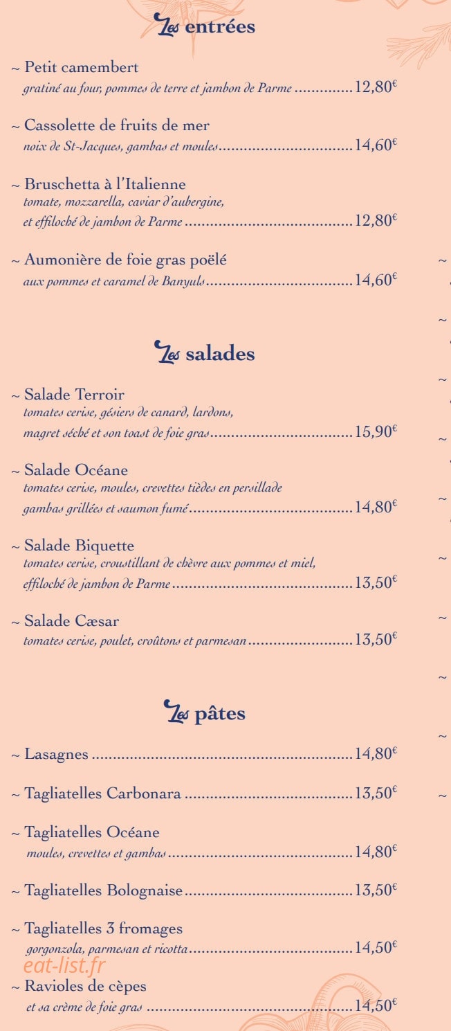 Chez Tite — carte page 2