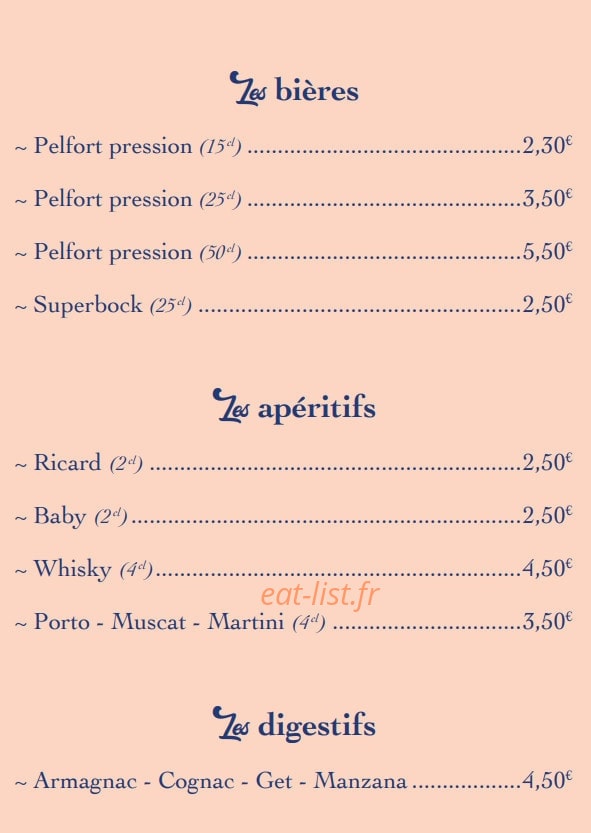 Chez Tite — carte page 6