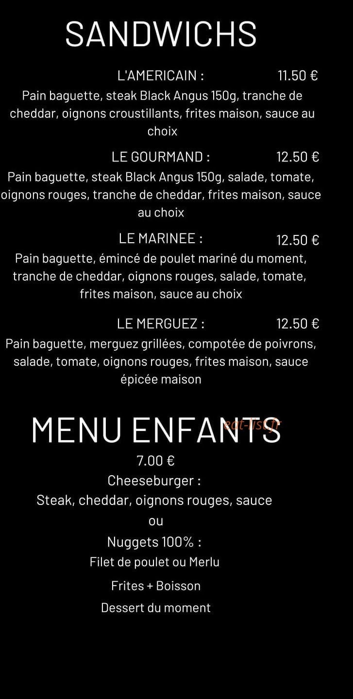 Kals Burger — carte page 3