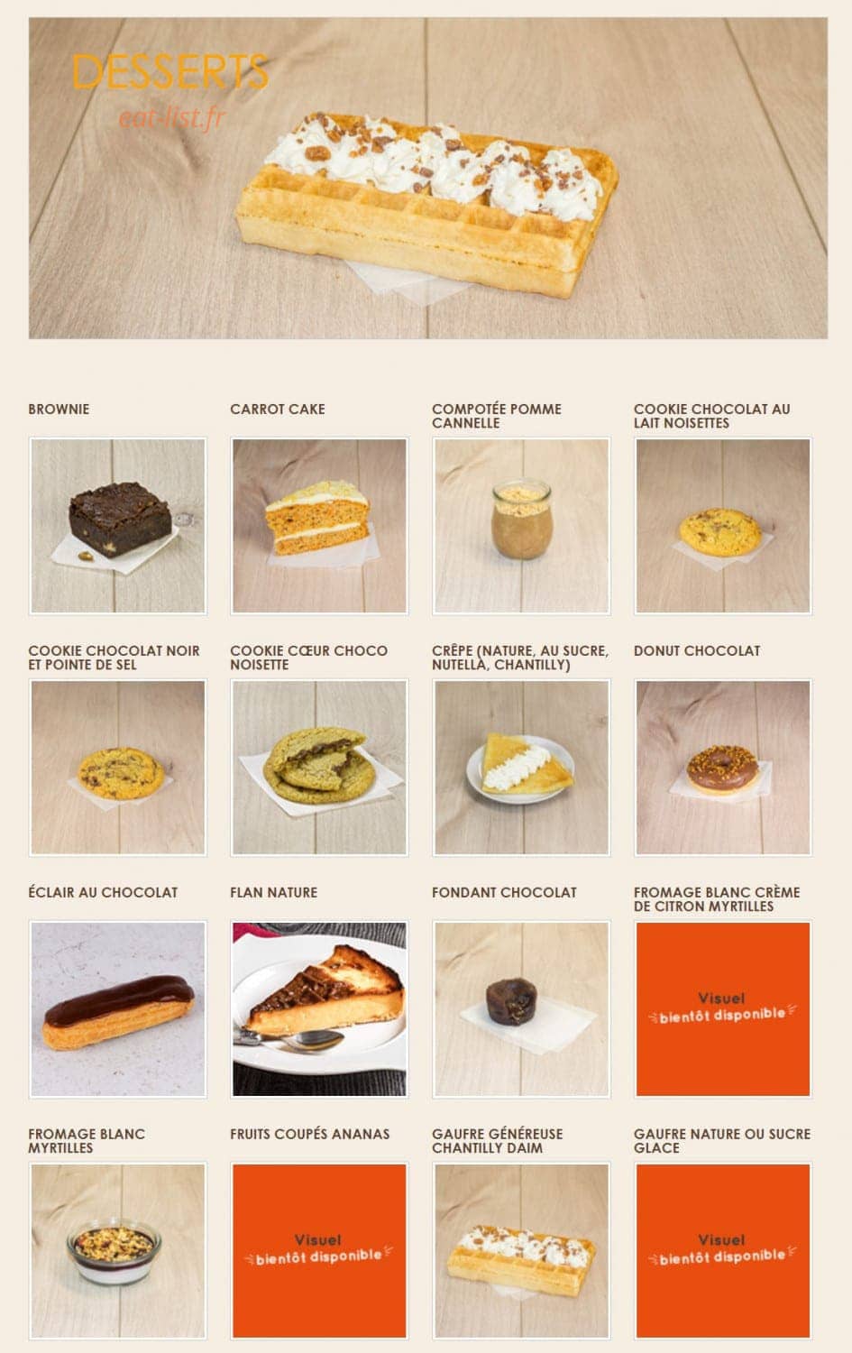 La Croissanterie — carte page 6