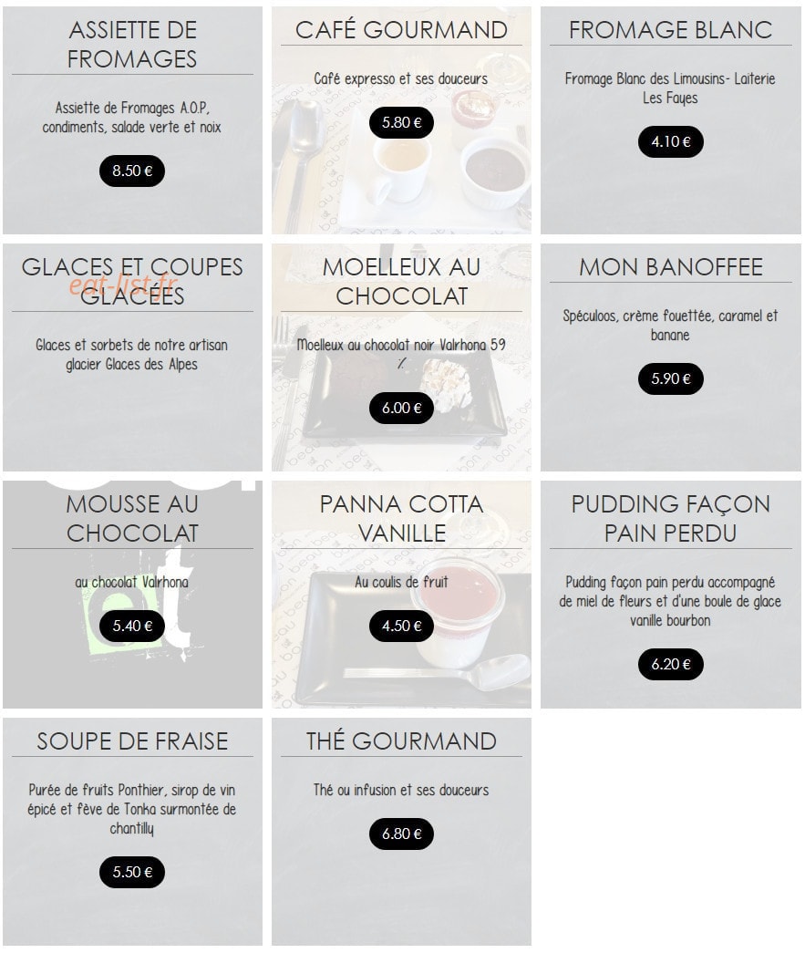 Beau et Bon — carte page 7