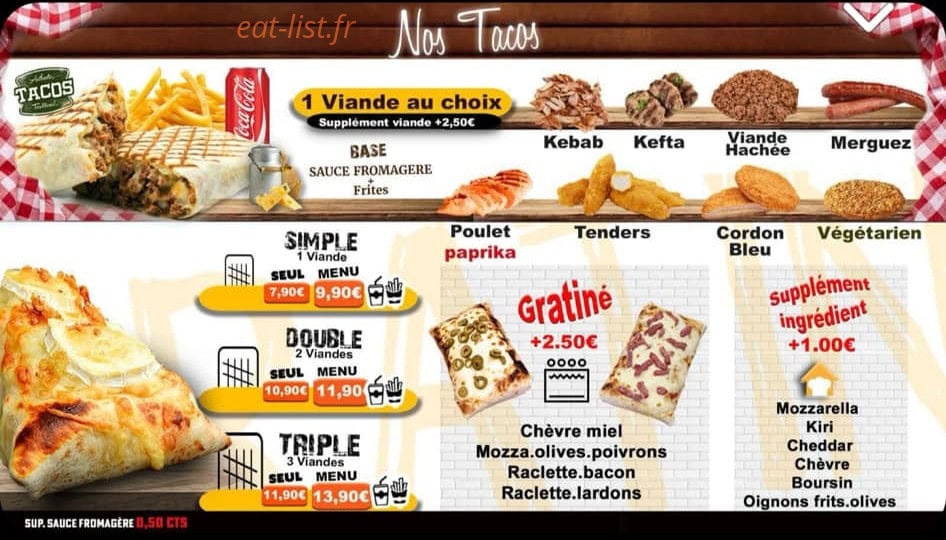 Caz Food — carte page 2