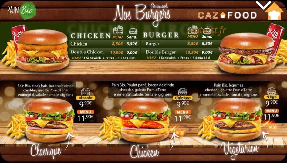 Caz Food — carte page 4