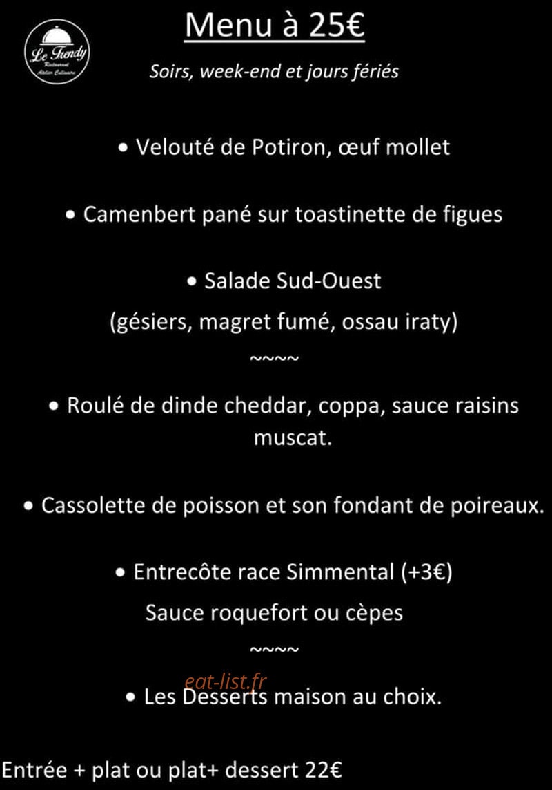 Le Trendy — carte page 1