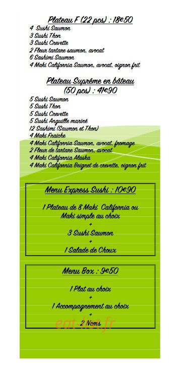 O Nemsushi — carte page 3