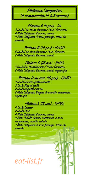 O Nemsushi — carte page 6