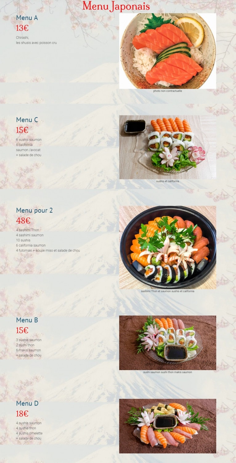 Sabaï Siam — carte page 2