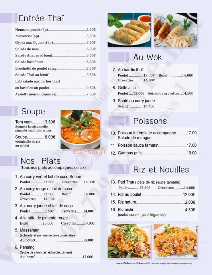 Bangkok oishi — carte page 3