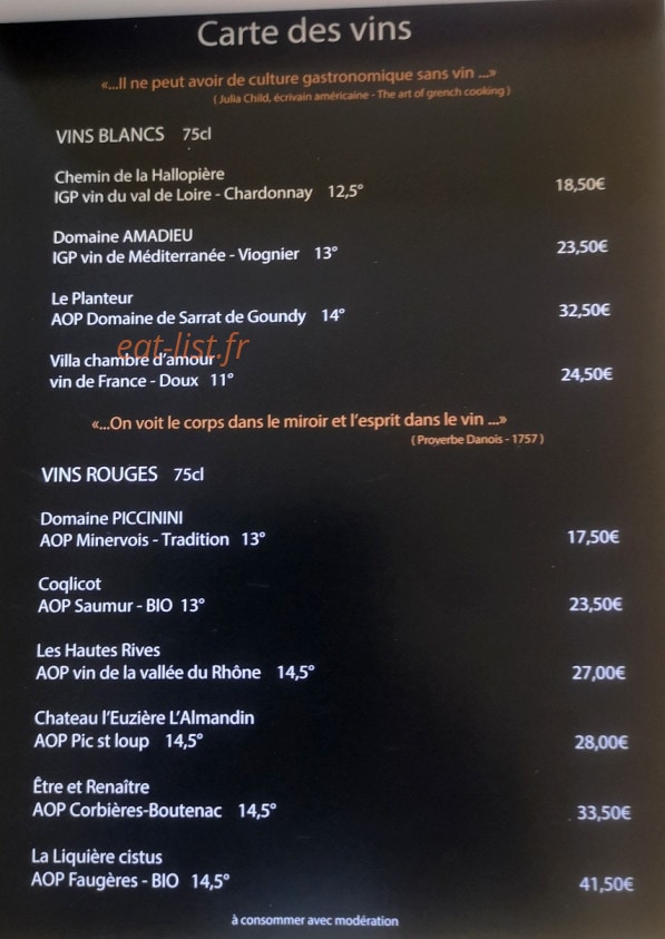 La Cantine du Méchant Loup — carte page 6