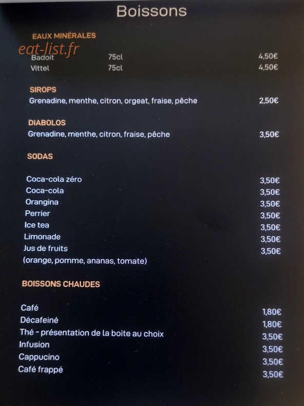 La Cantine du Méchant Loup — carte page 5
