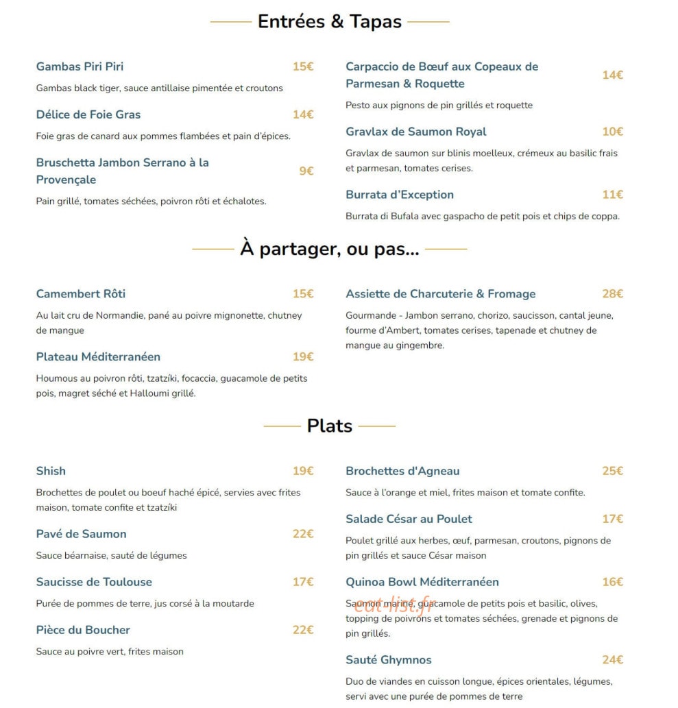 Le Ghymnos — carte page 1