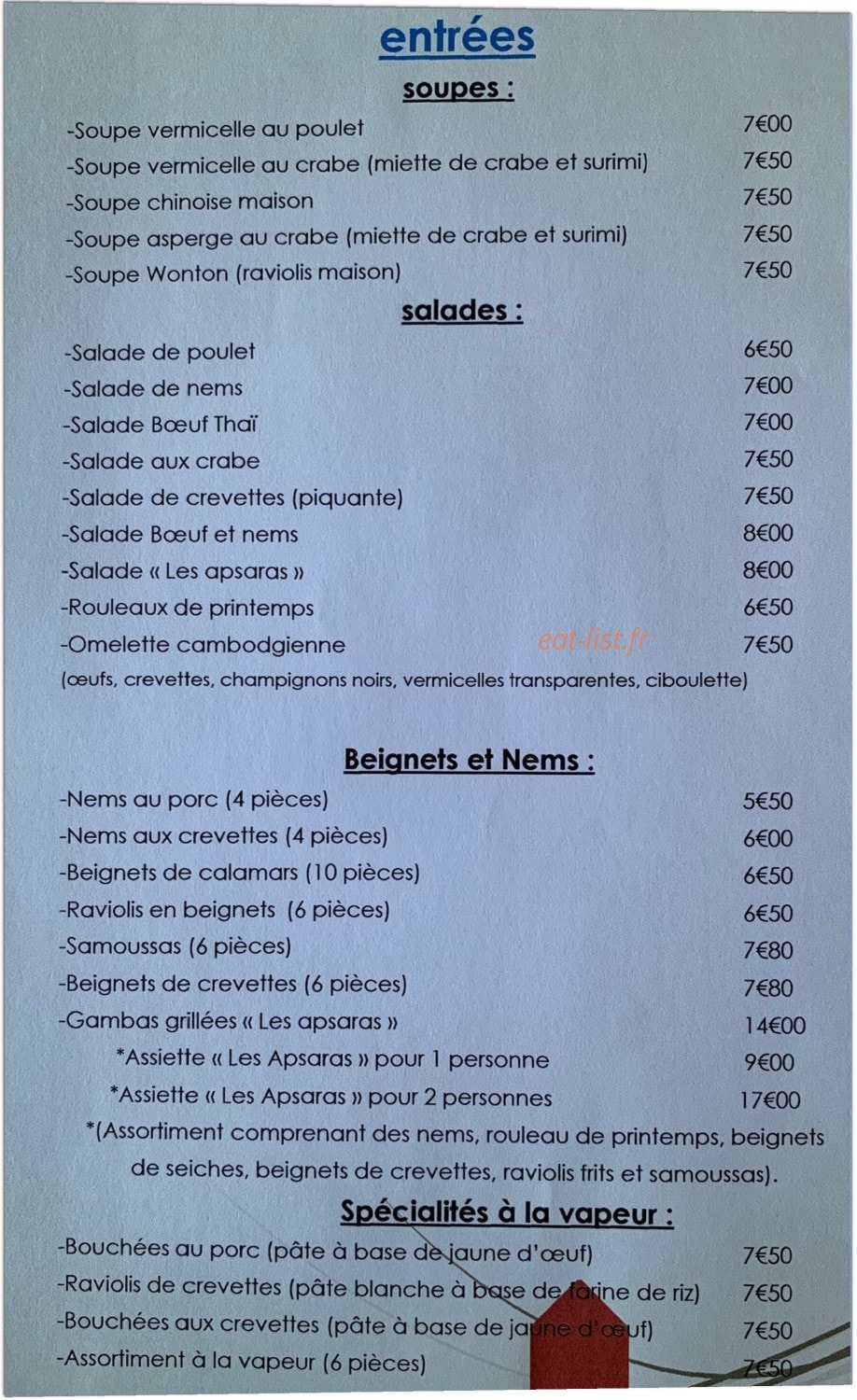 Les Apsaras — carte page 4