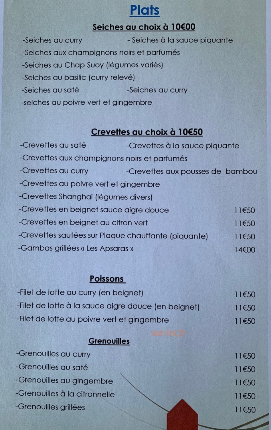 Les Apsaras — carte page 6
