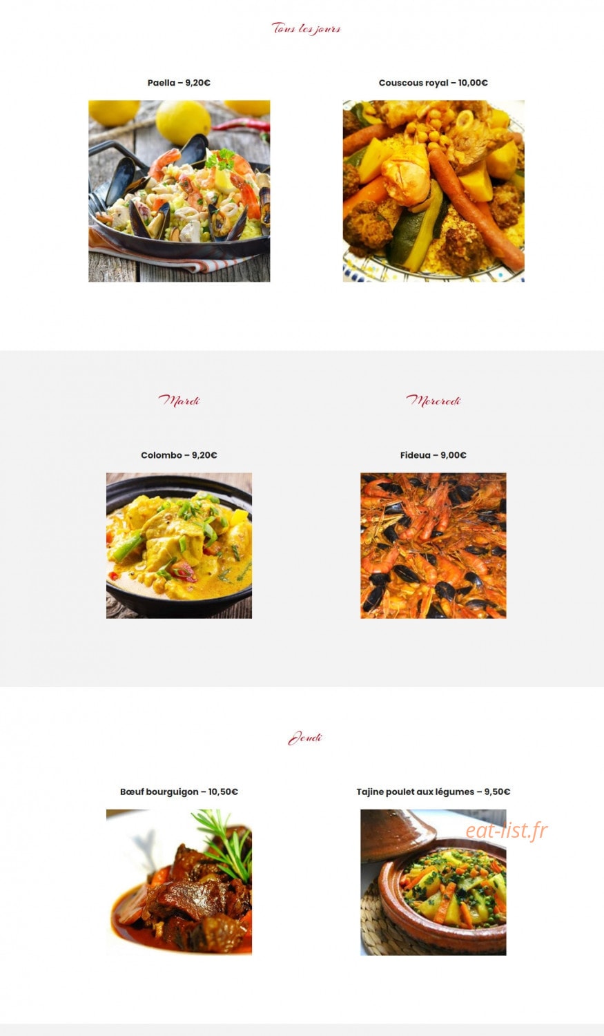 Paella pepita — carte page 1