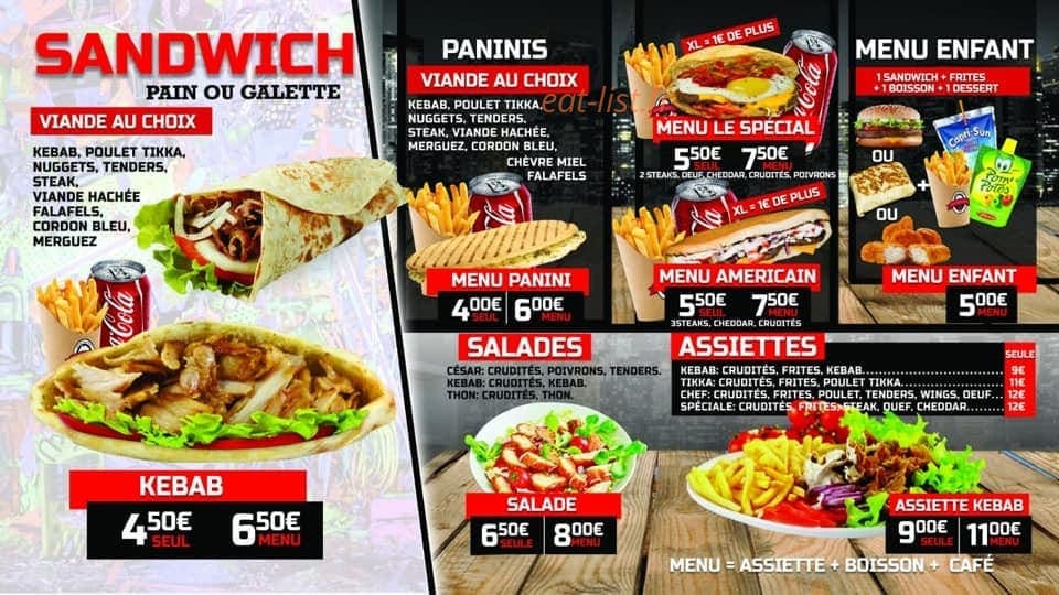 Tacos Burger Avenue — carte page 5