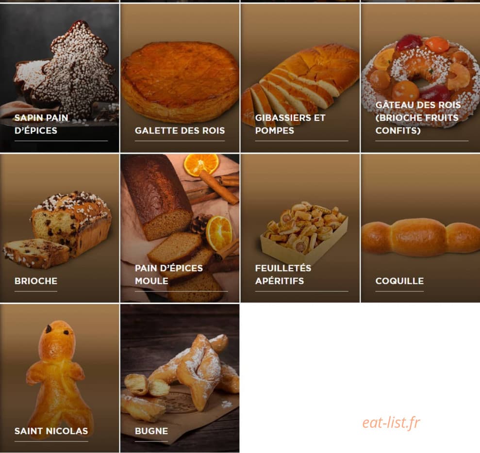 Boulangerie Marie Blachère — carte page 17