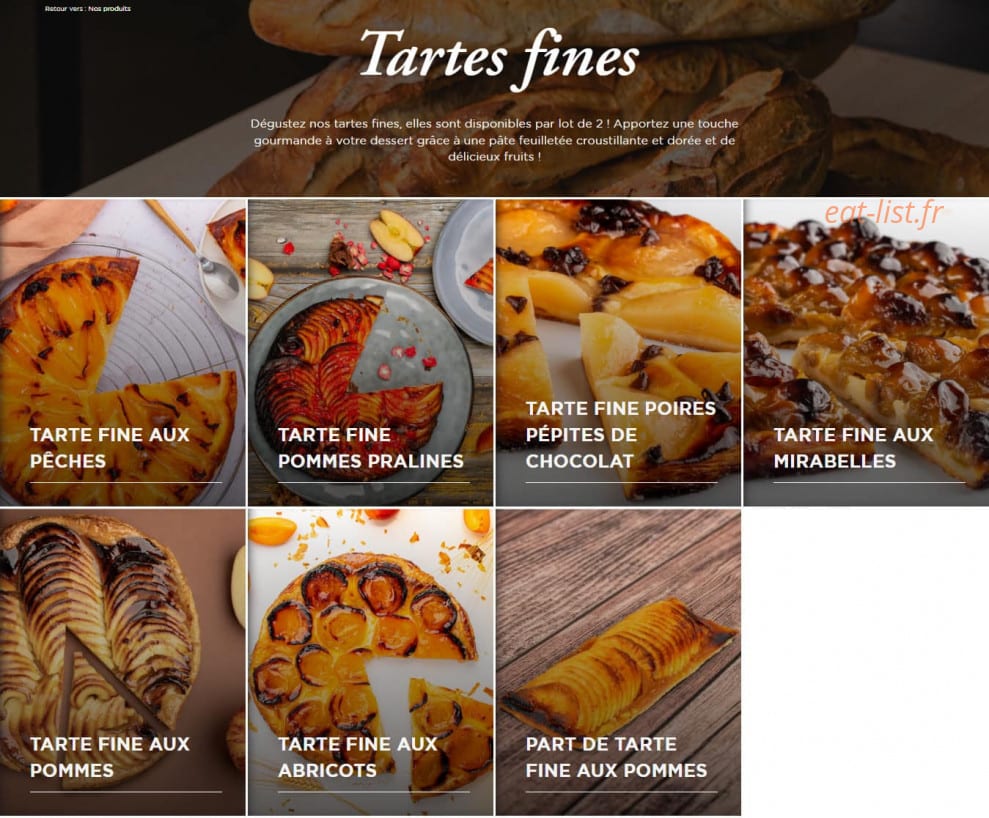 Boulangerie Marie Blachère — carte page 6