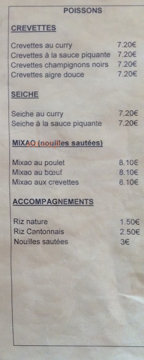 Chez Dao — carte page 3